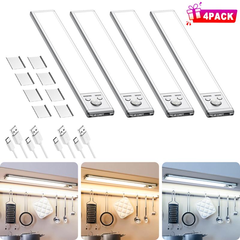TAILEDEN Under Cabinet Lights,76LED Motion Sensor Night Light Indoor