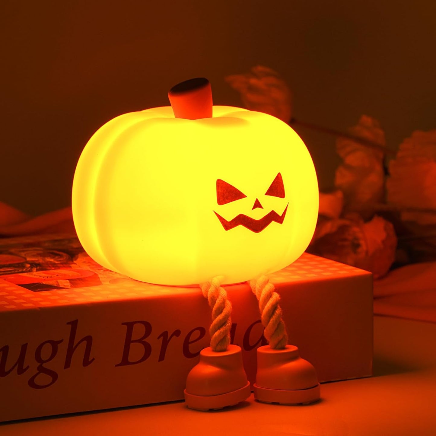 QIAWI Cute LED Pumpkin Night Light