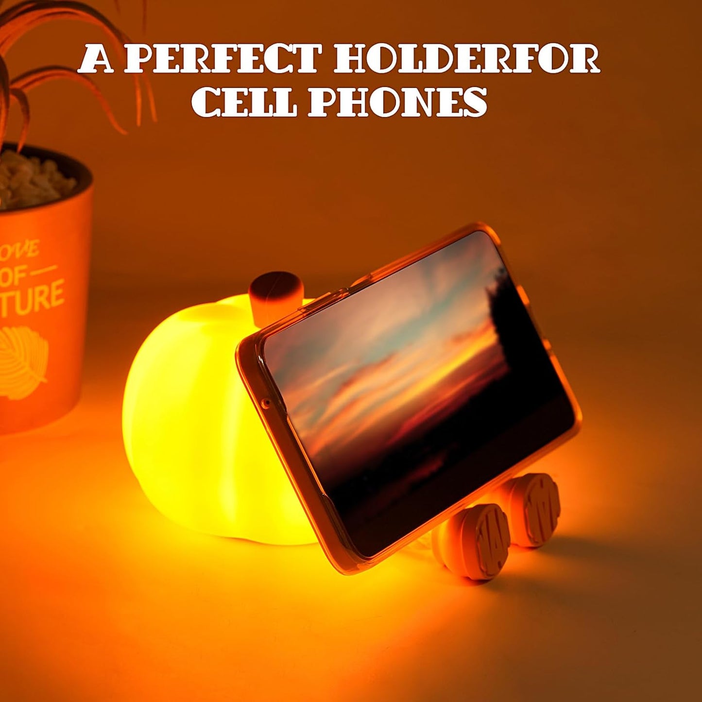 QIAWI Cute LED Pumpkin Night Light